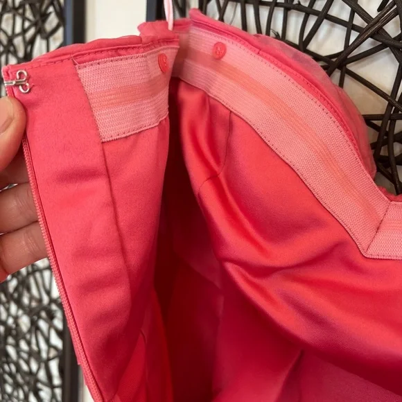 PINKO NWT 100% Silk Pink Strapless Mini Dress with Bow and Tulle. - Picture 8 of 16